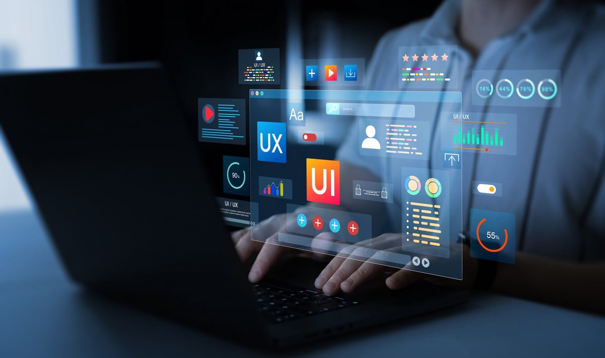 UI-UX design holographic display